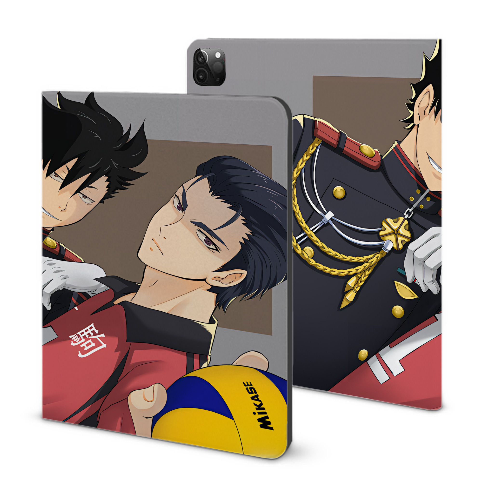（画像用） ハイキュー!! Haikyu!! IPadケース ペンホルダー付き ブックスタイルデザイン